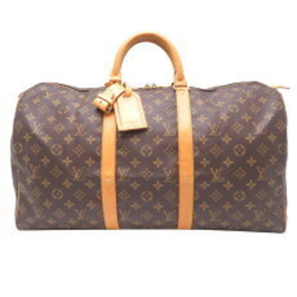 Louis Vuitton Keepall Monogram Boston Brown Bag - Picture 1 of 9